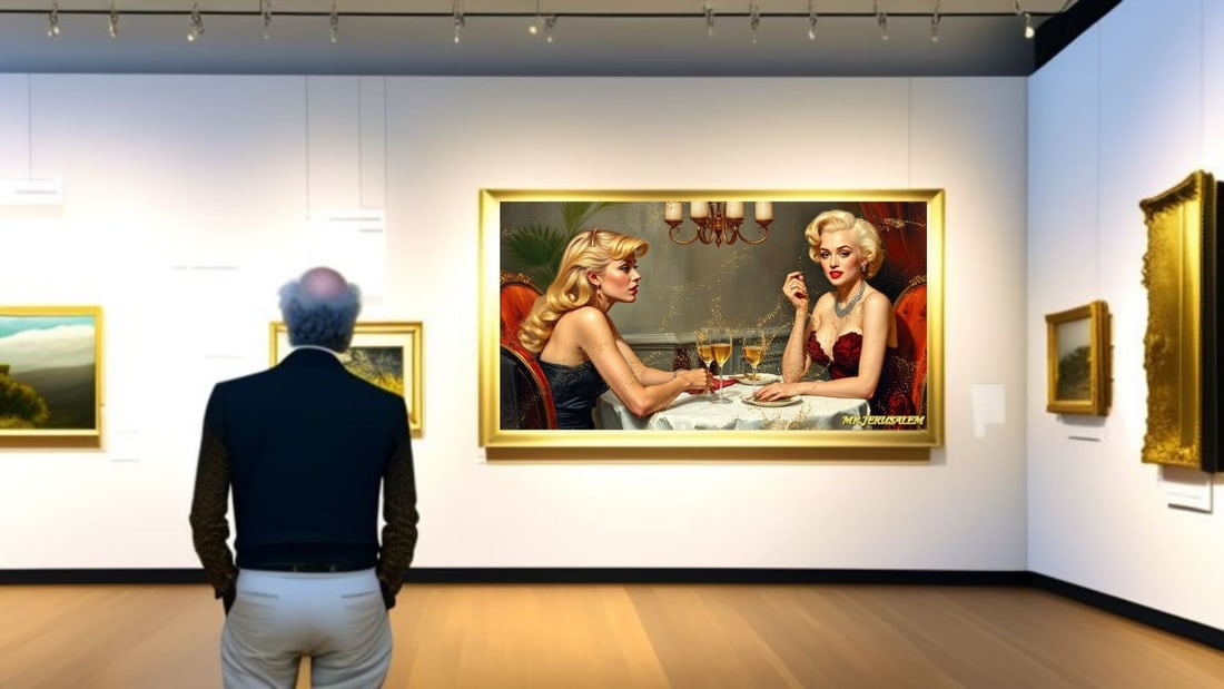 Paris Hilton - Dinner With Marilyn Monroe-D2, Limited Edition of 50 Pieces, Signed & Numbered - 2