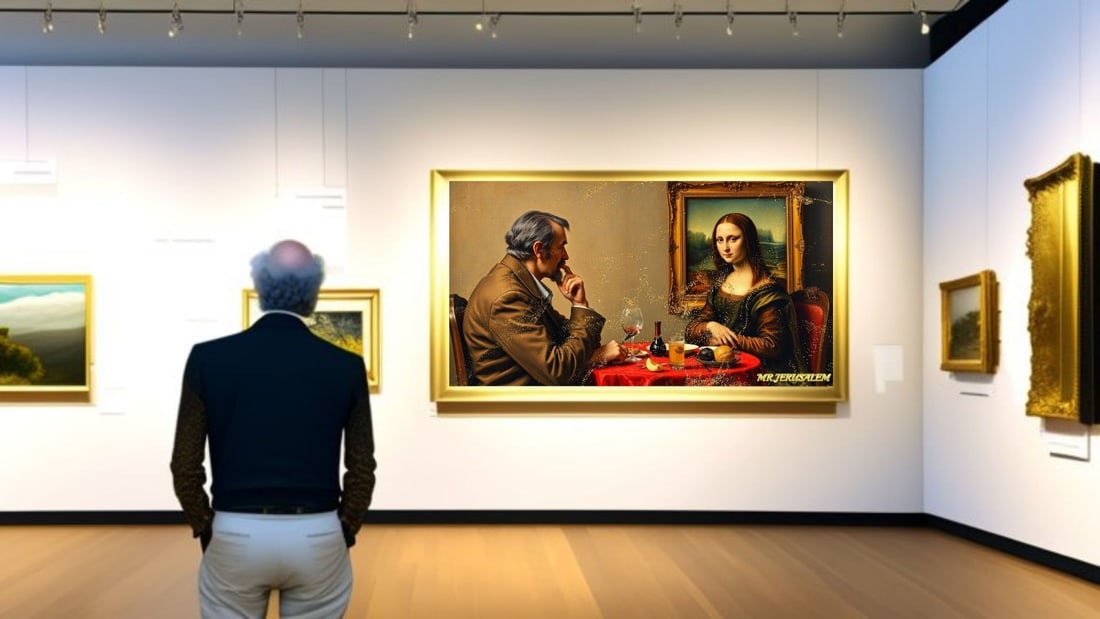 Max Ernst - Dinner With Mona Lisa-D2, Limited Edition of 50 Pieces, Signed & Numbered - 2