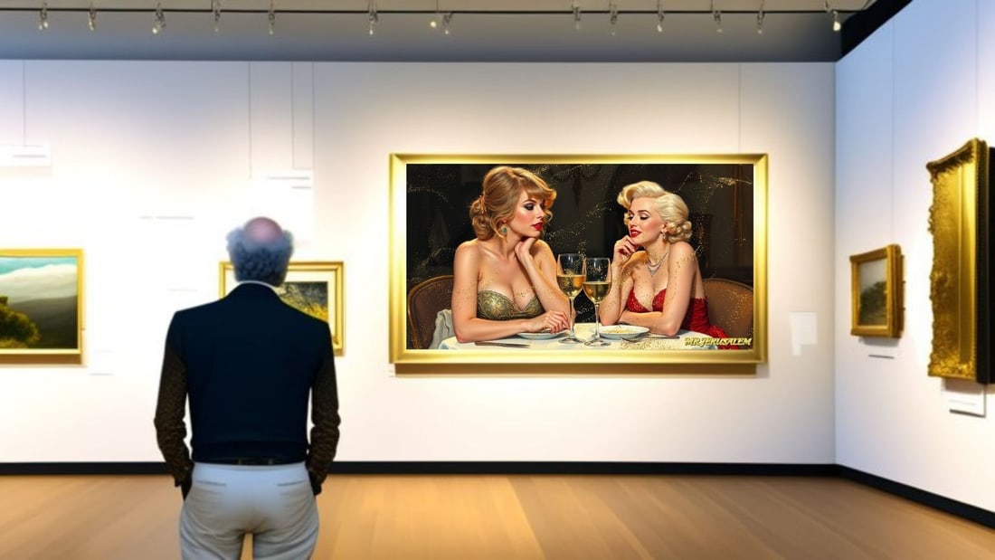 Taylor Swift - Dinner With Marilyn Monroe-D1, Limited Edition of 50 Pieces, Signed & Numbered - 2