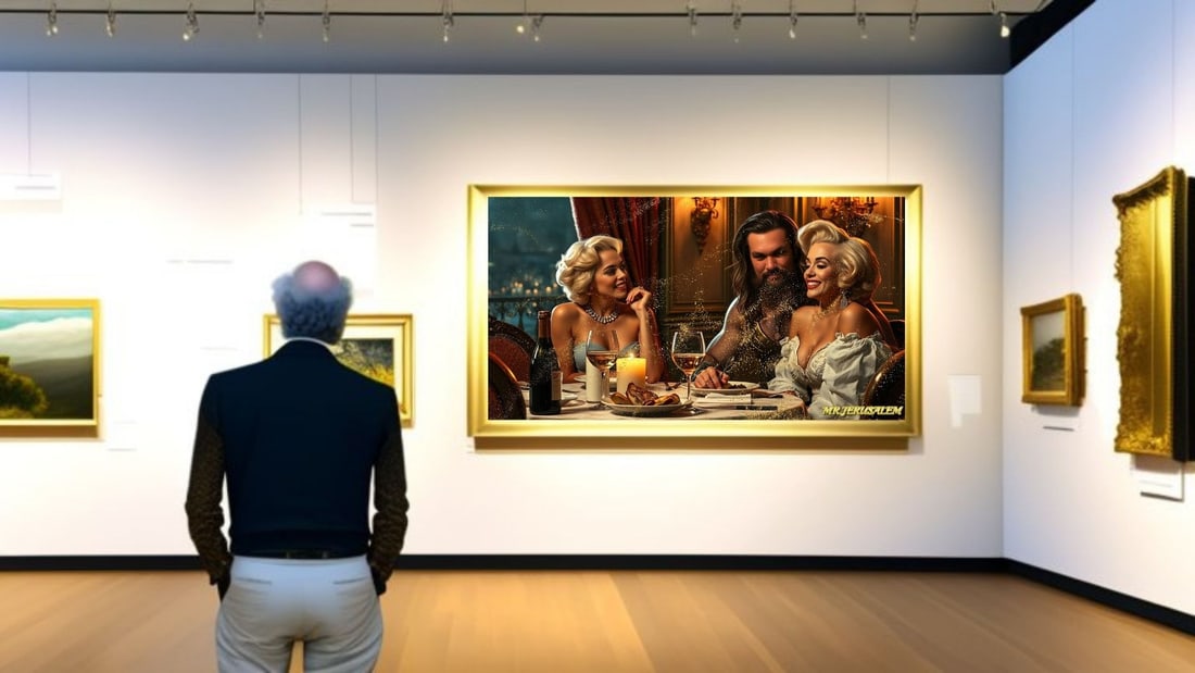 Jason Momoa - Dinner With Marilyn Monroe-D2, Limited Edition of 50 Pieces,, Signed & Numbered - 2