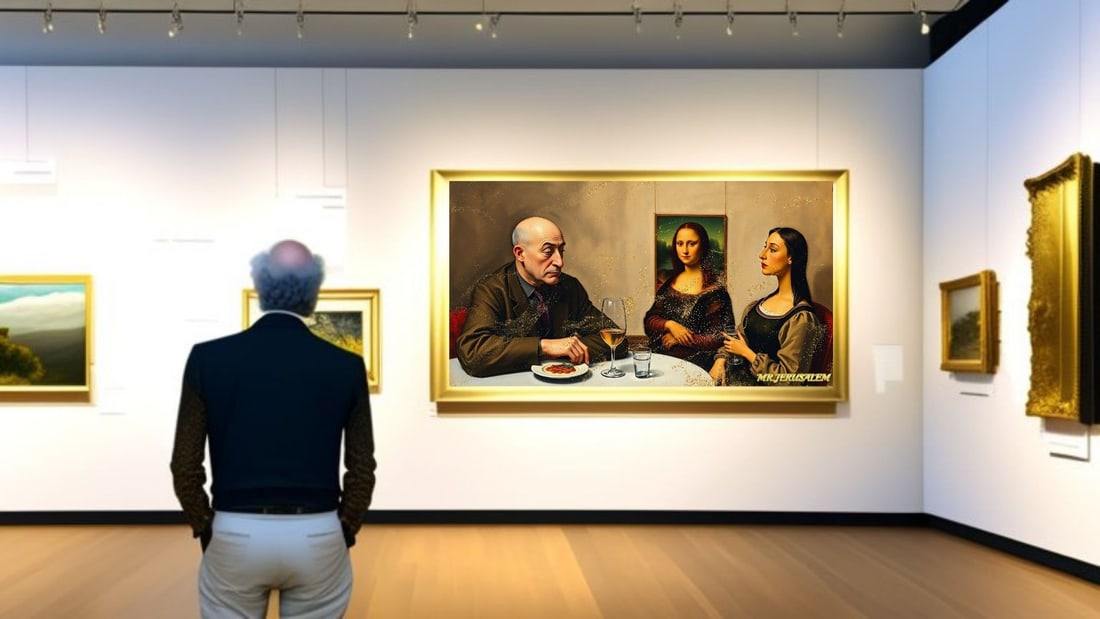 Joan Miro - Dinner With Mona Lisa-D2, Limited Edition of 50 Pieces, Signed & Numbered - 2