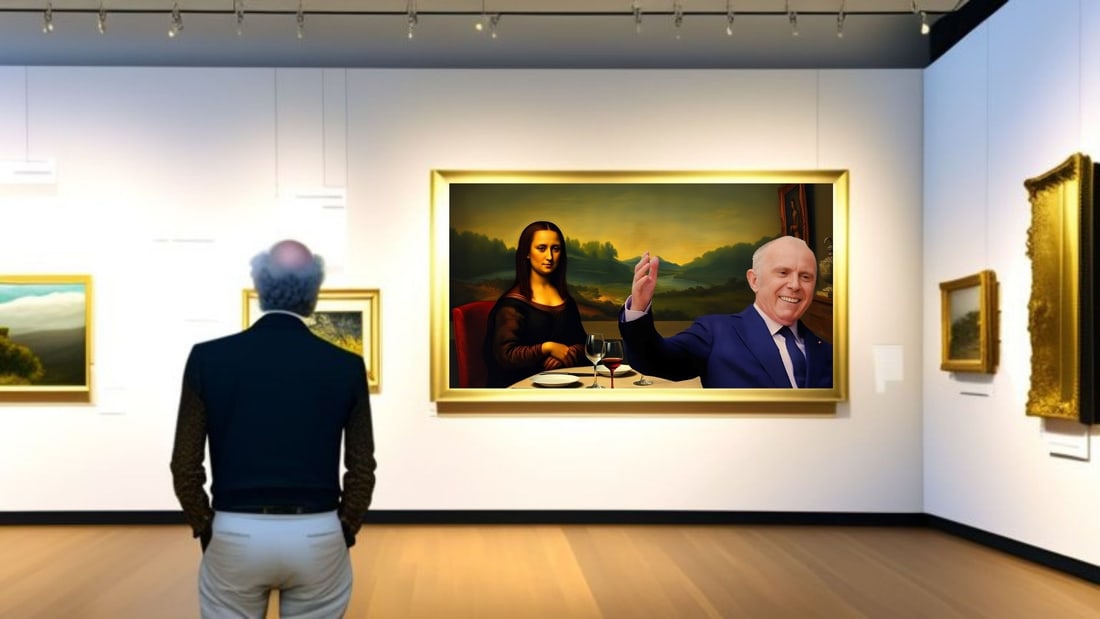 Francois Pinault - Dinner With Mona Lisa-D2, Limited Edition of 50 Pieces, Signed & Numbered - 2