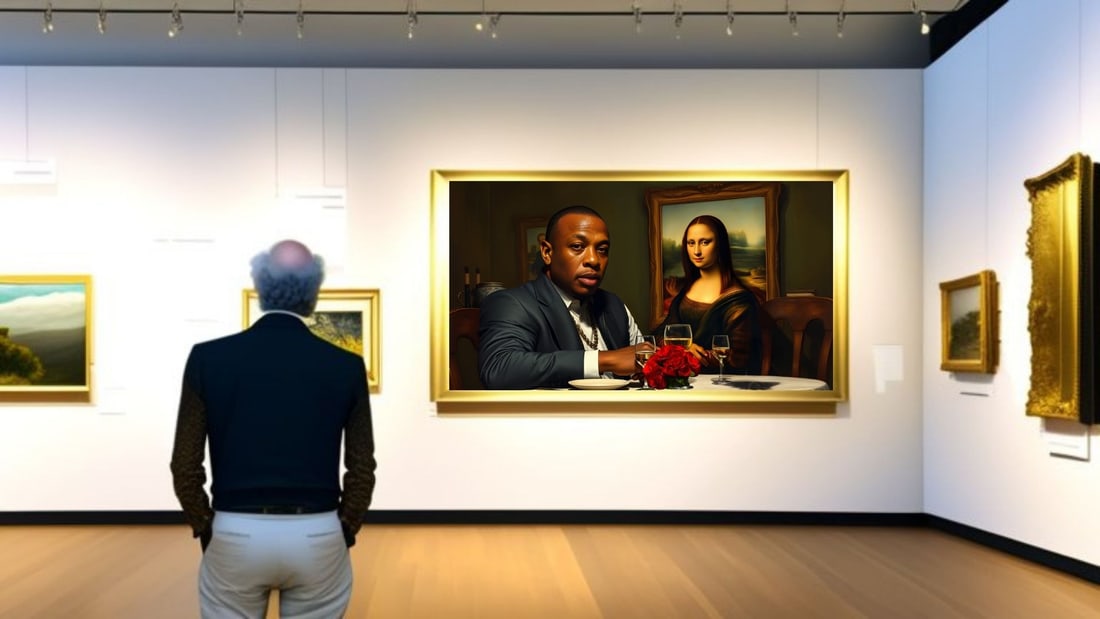 Dr. Dre - Dinner With Mona Lisa-D2, Limited Edition of 50 Pieces, Signed & Numbered - 2