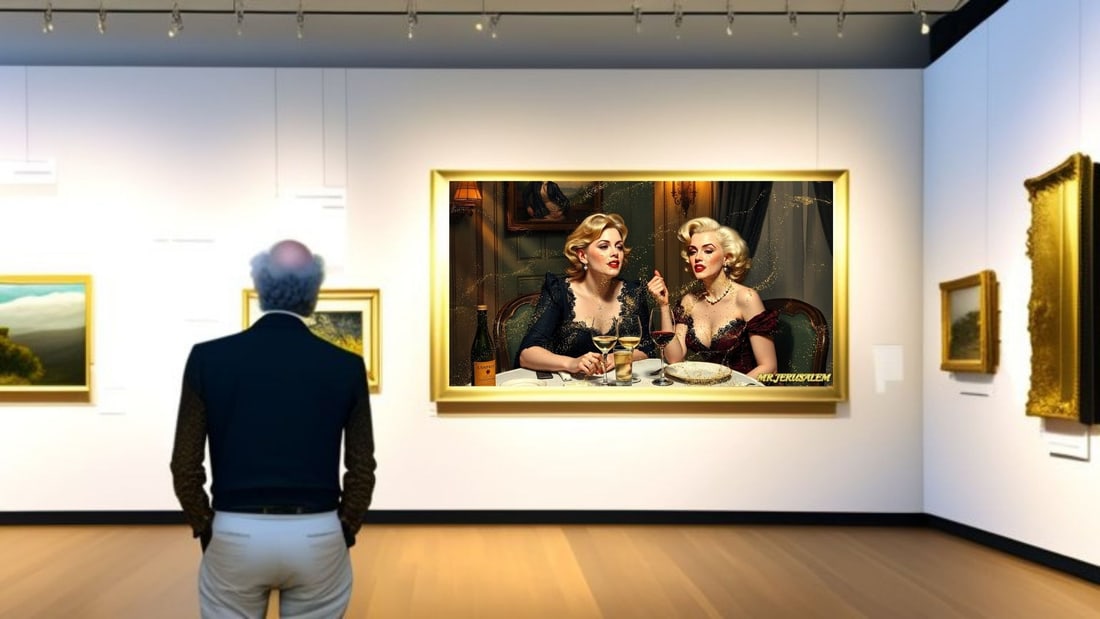 Adele- Dinner With Marilyn Monroe- D1, Limited Edition of 50 Pieces, Signed & Numbered - 2