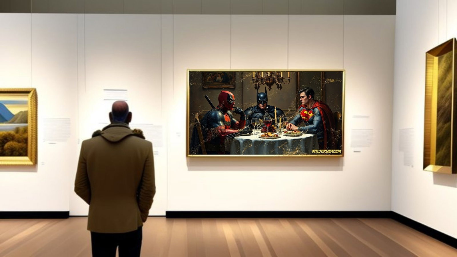 Deadpool Dinner With Batman & Superman-D2, Limited Edition of 50 Pieces - 2