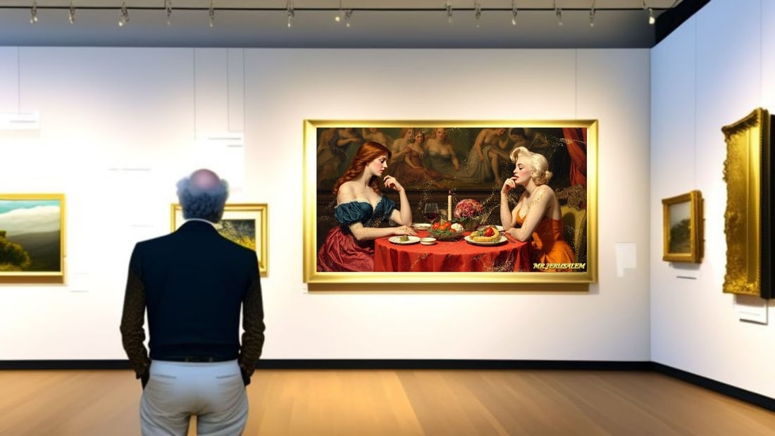 Primavera Botticelli - Dinner With Marilyn Monroe-D2, Limited Edition of 50 Pieces, Signed & Number - 2