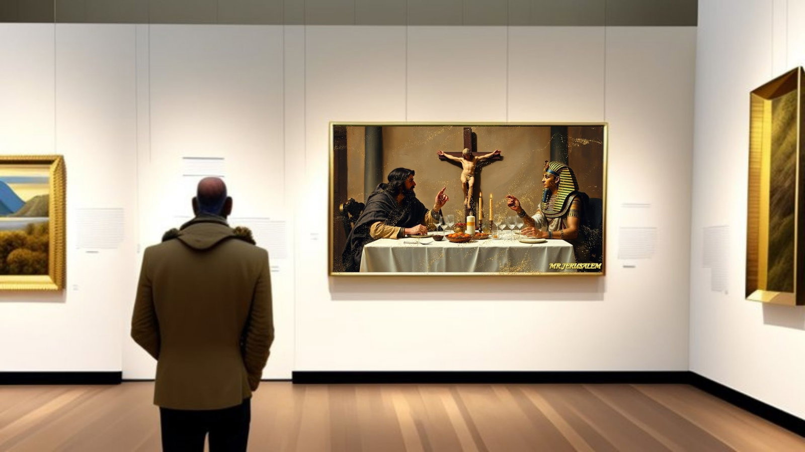 Jesus Christ Dinner With Tutankhamun-D1, Limited Edition of 50 Pieces - 2