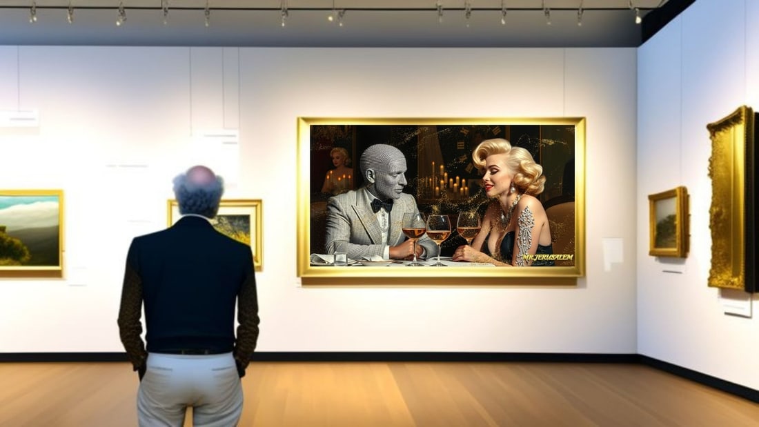 Diamond Man - Dinner With Marilyn Monroe-D1, Limited Edition of 50 Pieces, Signed & Numbered - 2
