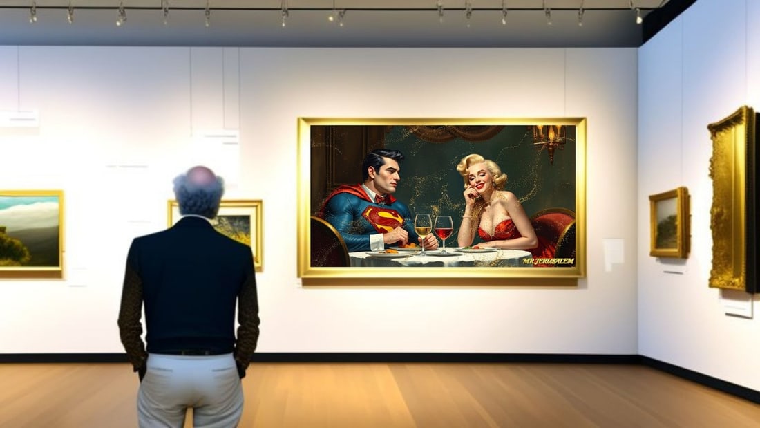 Superman - Dinner With Marliyn Monroe-D1, Limited Edition of 50 Pieces, Signed & Numbered - 2