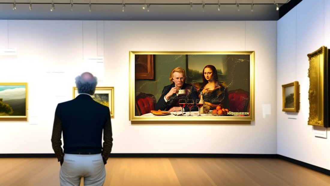 Andy Warhol - Dinner With Mona Lisa- D1, Limited Edition of 50 Pieces, Signed & Numbered - 2