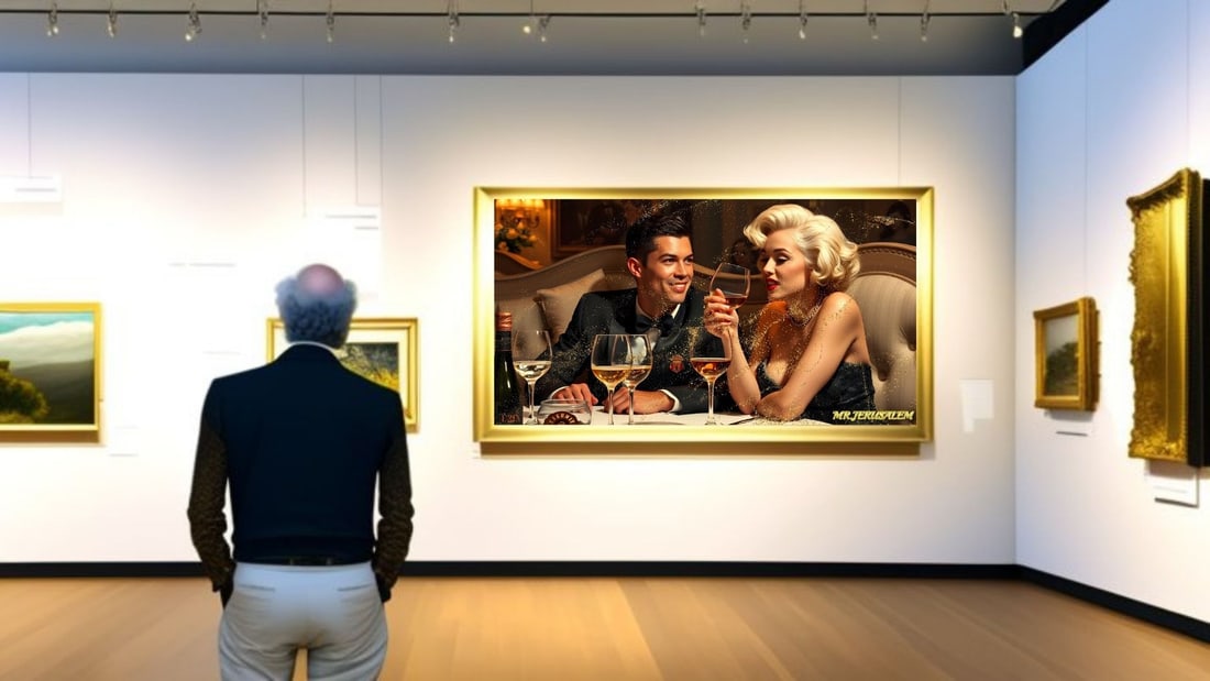 Cristiano Ronaldo - Dinner With Marilyn Monroe-D1, Limited Edition of 50 Pieces, Signed & Numbered - 2