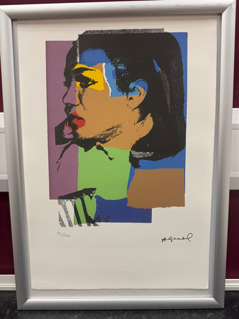 ANDY Warhol, Original, Print, Limited edition, Plate signed: Andy Warhol edition Arabic numbering - numbering 100 copies - Approximate dimensions of the sheet 57.3 x 38.4 cm - INTONSO / IRREGULAR SHEET on 4 sides, weight between 180/210 - Watermark on Arches Fr
