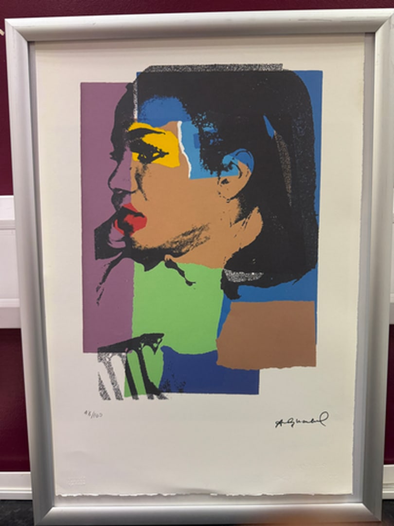 ANDY Warhol, Original, Print, Limited edition, Plate signed: Andy Warhol edition Arabic numbering - numbering 100 copies - Approximate dimensions of the sheet 57.3 x 38.4 cm - INTONSO / IRREGULAR SHEET on 4 sides, weight between 180/210 - Watermark on Arches Fr