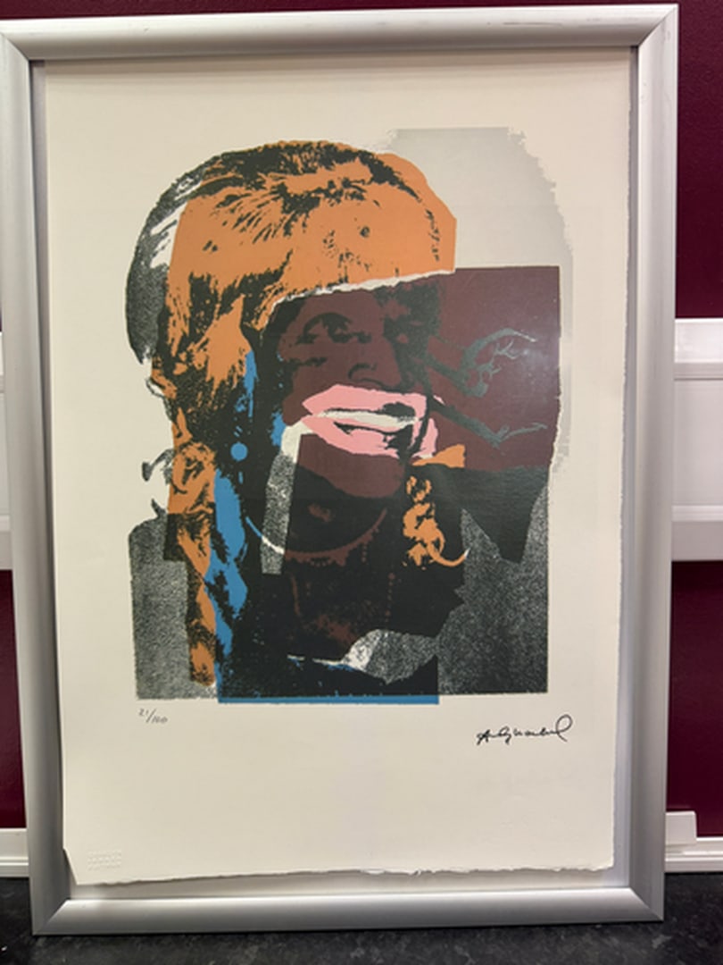 ANDY Warhol, Original, Print, Limited edition, Plate signed: Andy Warhol edition Arabic numbering - numbering 100 copies - Approximate dimensions of the sheet 57.3 x 38.4 cm - INTONSO / IRREGULAR SHEET on 4 sides, weight between 180/210 - Watermark on Arches Fr