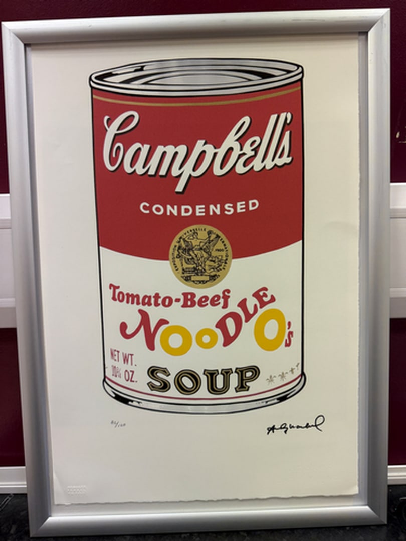 ANDY Warhol, Original, Print, Limited edition, Plate signed: Andy Warhol edition Arabic numbering - numbering 100 copies - Approximate dimensions of the sheet 57.3 x 38.4 cm - INTONSO / IRREGULAR SHEET on 4 sides, weight between 180/210 - Watermark on Arches Fr