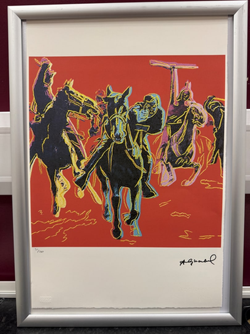 ANDY Warhol, Original, Print, Limited edition, Plate signed: Andy Warhol edition Arabic numbering - numbering 100 copies - Approximate dimensions of the sheet 57.3 x 38.4 cm - INTONSO / IRREGULAR SHEET on 4 sides, weight between 180/210 - Watermark on Arches Fr