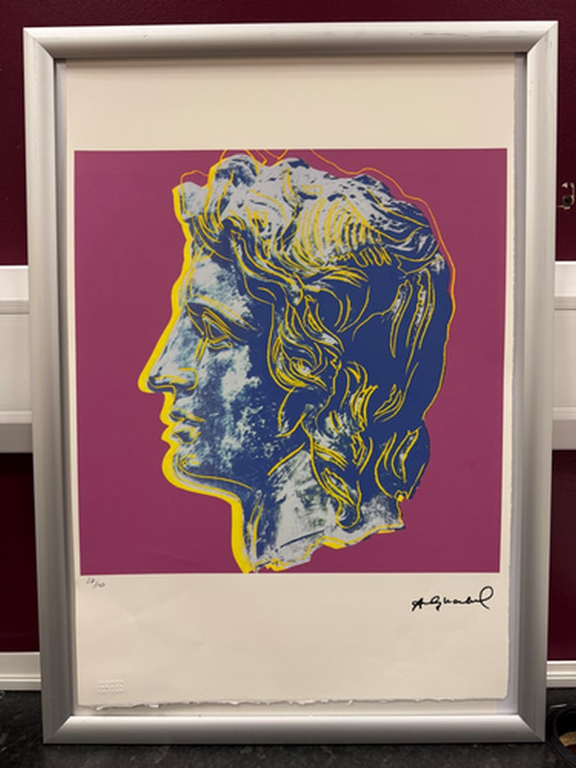 ANDY Warhol, Original, Print, Limited edition, Plate signed: Andy Warhol edition Arabic numbering - numbering 100 copies - Approximate dimensions of the sheet 57.3 x 38.4 cm - INTONSO / IRREGULAR SHEET on 4 sides, weight between 180/210 - Watermark on Arches Fr