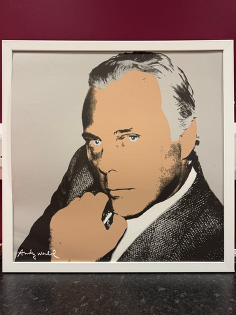 ANDY WARHOL RARE 1986 LMD ED LARGE FINE ART LITHOGRAPH PRINT.: ANDY WARHOL RARE 1986 LMD ED LARGE FINE ART LITHOGRAPH PRINT~(23 1/2" W X 23 5/8" H) THE PRINT IS SIGNED IN THE PLATE, HAND NUMBERED FROM THE EDITION OF 2400, CMOA STAMP ON THE REVERSE BACK SIDE. IT F
