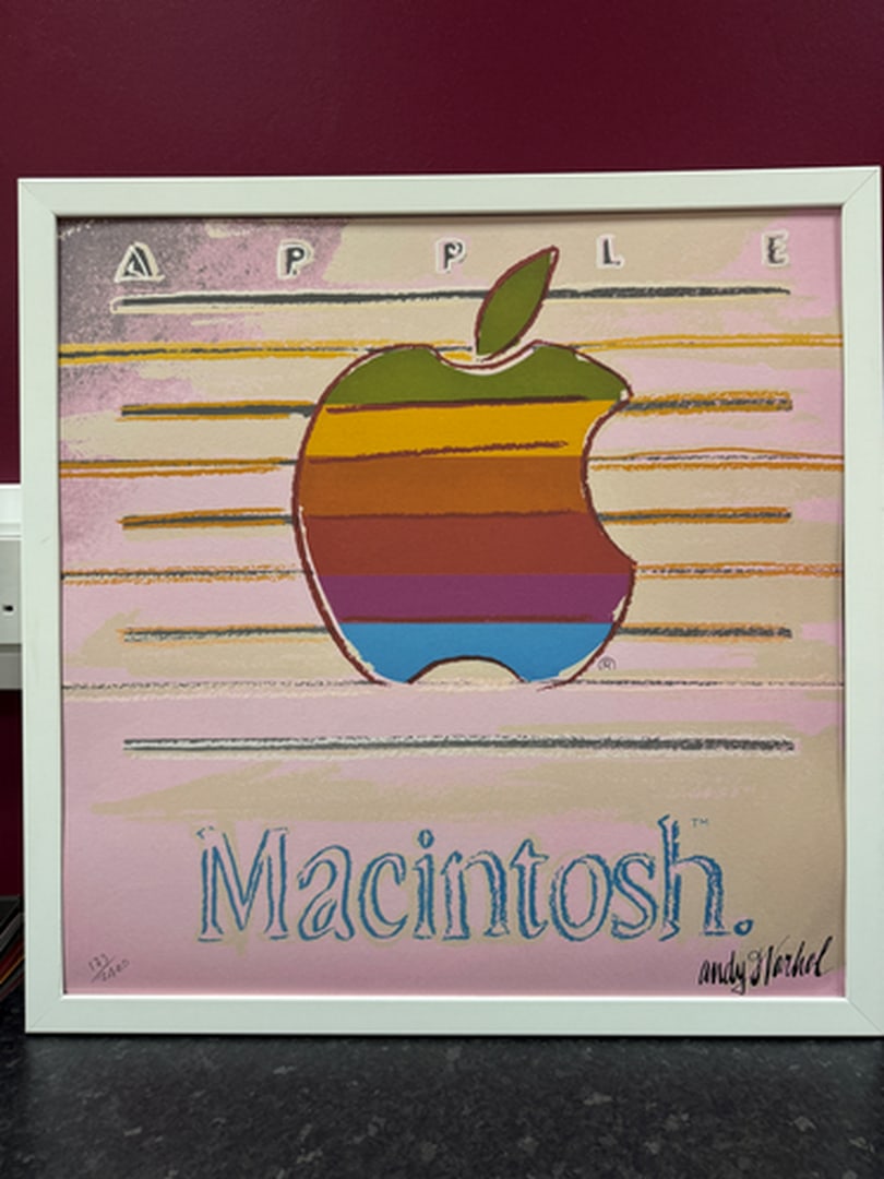 ANDY WARHOL- RARE 1986 LMD ED LARGE FINE ART LITHOGRAPH PRINT.: ANDY WARHOL RARE 1986 LMD ED LARGE FINE ART LITHOGRAPH PRINT~(23 1/2" W X 23 5/8" H) THE PRINT IS SIGNED IN THE PLATE, HAND NUMBERED FROM THE EDITION OF 2400, CMOA STAMP ON THE REVERSE BACK SIDE. IT F
