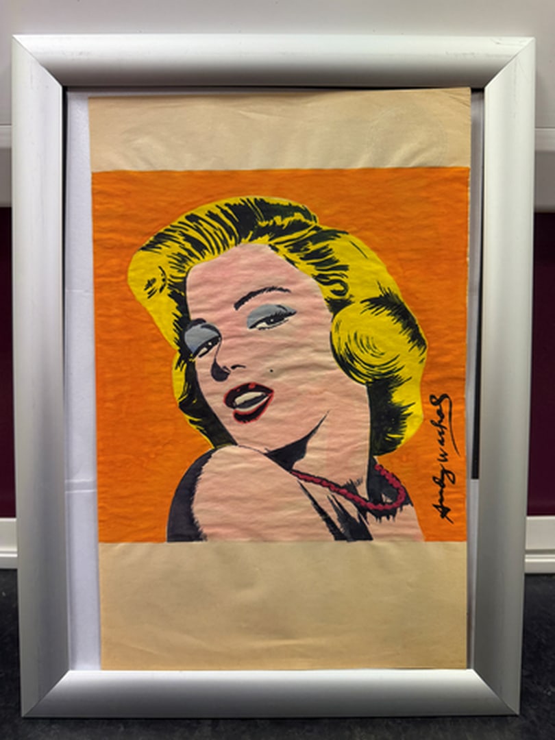 Andy Warhol- (After) Drawing on Paper. Signed Stamped on verso, (1 of 3)