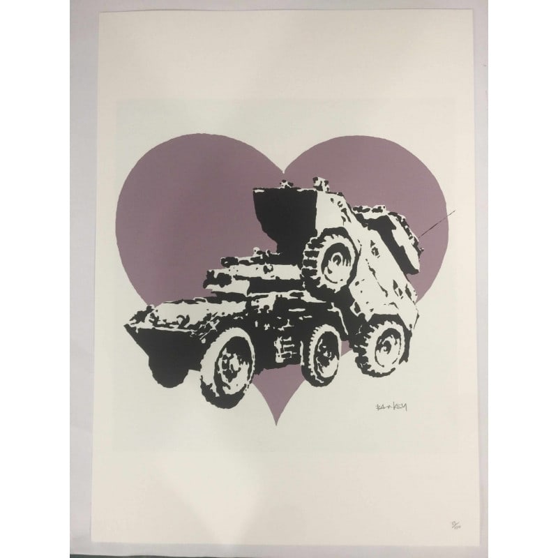 Banksy, ?In the manner of?, Limited Edition, Signed Print, Stamp, Seal,: Not After Banksy, Original, Limited Edition, Signed Print, Stamp, Seal, Limited edition of (150) signed lithograph