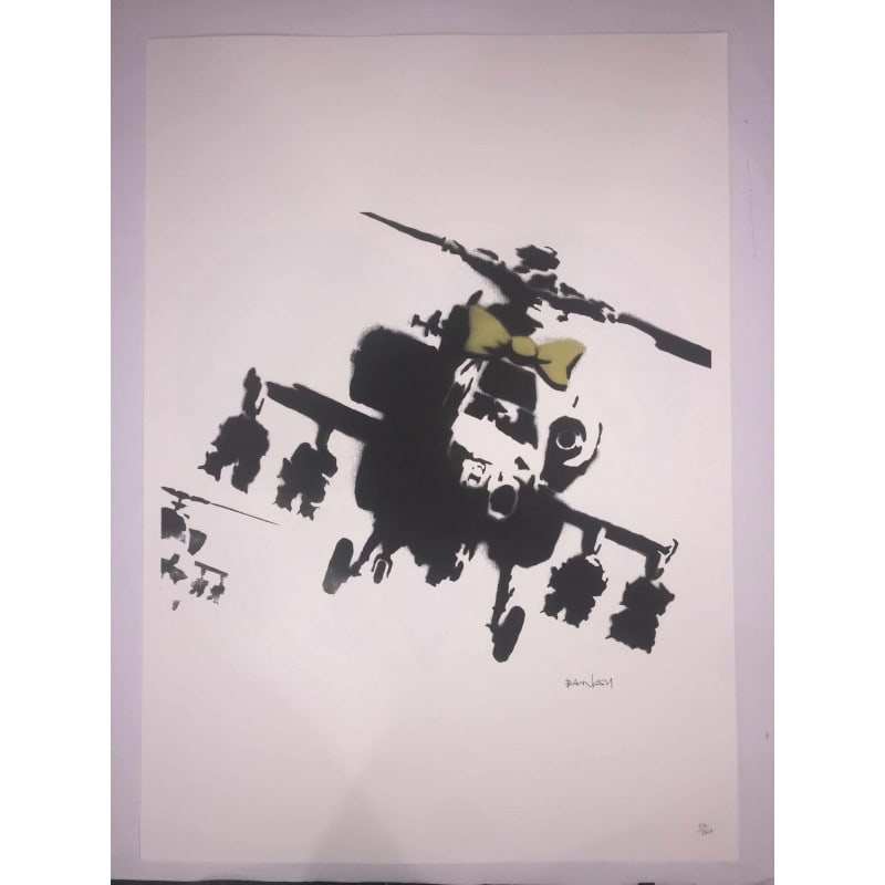 Banksy, In the manner of?, Limited Edition, Signed Print, Seal, Stamp,: Banksy, In the manner of?, Limited Edition, Signed Print, Seal, Stamp, Limited edition of (150) signed lithograph offset on Fabriano Cotton Privilege paper, with Grafi