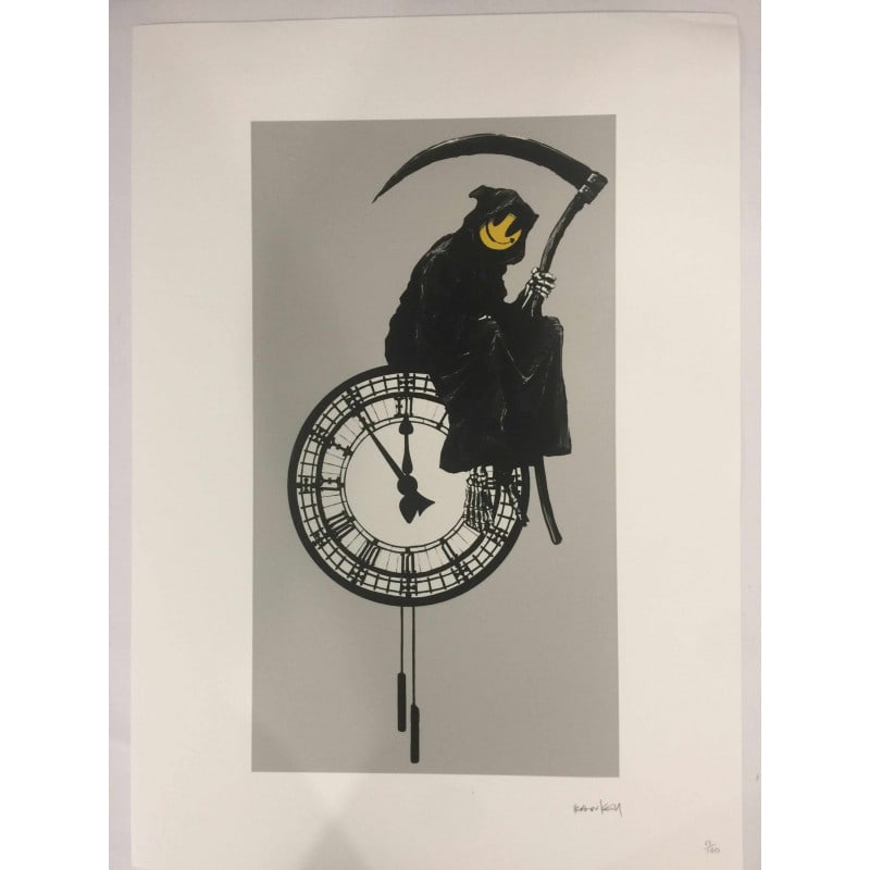 Banksy, Original, Limited Edition, Signed Print, Seal, Stamp,: Banksy, In the manner of?, Limited Edition, Signed Print, Seal, Stamp, Limited edition of (150) signed lithograph offset on Fabriano Cotton Privilege paper, with Grafi