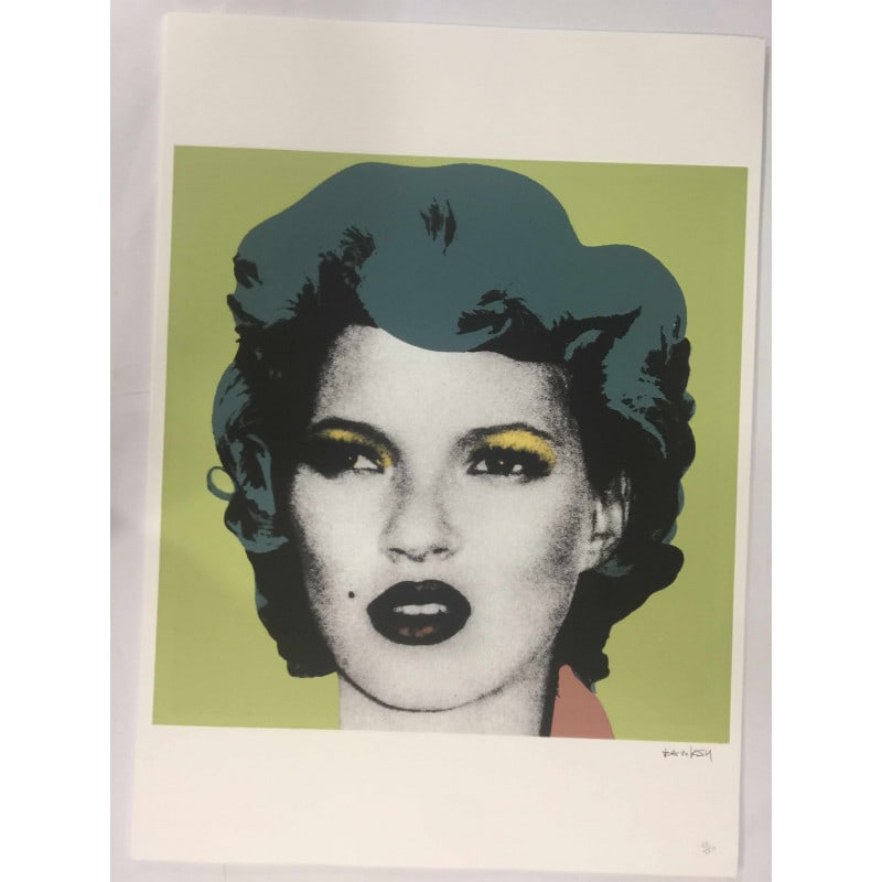 Banksy, In the manner of? Limited Edition, Signed Print, Seal, Stamp,: Banksy, In the manner of?, Limited Edition, Signed Print, Seal, Stamp, Limited edition of (150) signed lithograph offset on Fabriano Cotton Privilege paper, with Grafi