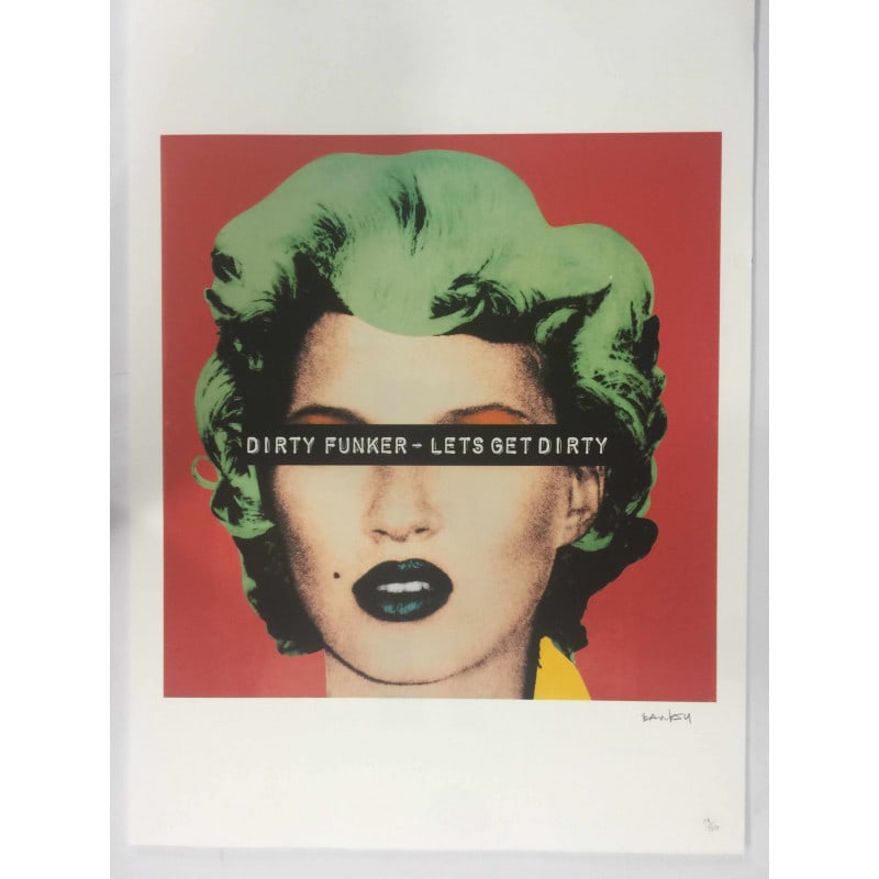 Banksy, In the manner of?, Limited Edition, Signed Print, Seal, Stamp,: Banksy, In the manner of?, Original, Limited Edition, Signed Print, Seal, Stamp Limited edition of (150) signed lithograph offset on Fabriano Cotton Privilege paper, w