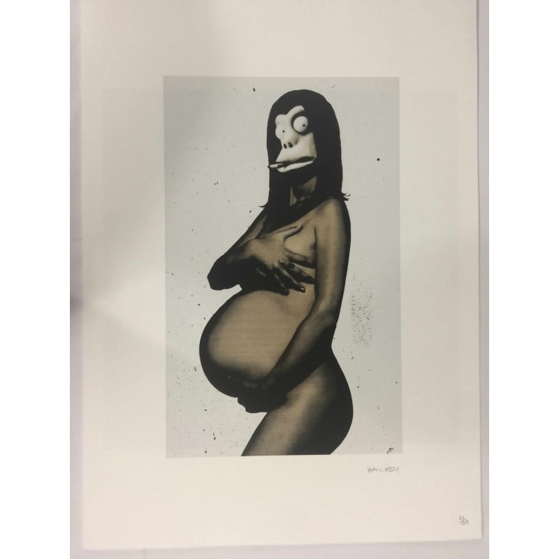 Banksy, In the manner of?, Limited Edition, Signed Print, Seal, Stamp,: Banksy, In the manner of?, Limited Edition, Signed Print, Seal, Stamp, Limited edition of (150) signed lithograph offset on Fabriano Cotton Privilege paper, with Grafi