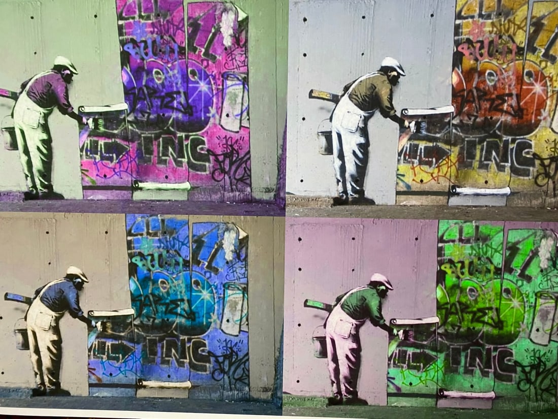 Banksy, In the manner of?, Walled Off Hotel, COA, Original, Limited Edition. Signed. Numbered: Banksy, In the manner of?, Walled Off Hotel, COA, Original, Limited Edition. Signed. Numbered. Direct from the walled of Hotel Art Gallery UK, Limited Edition Prints. Please note al