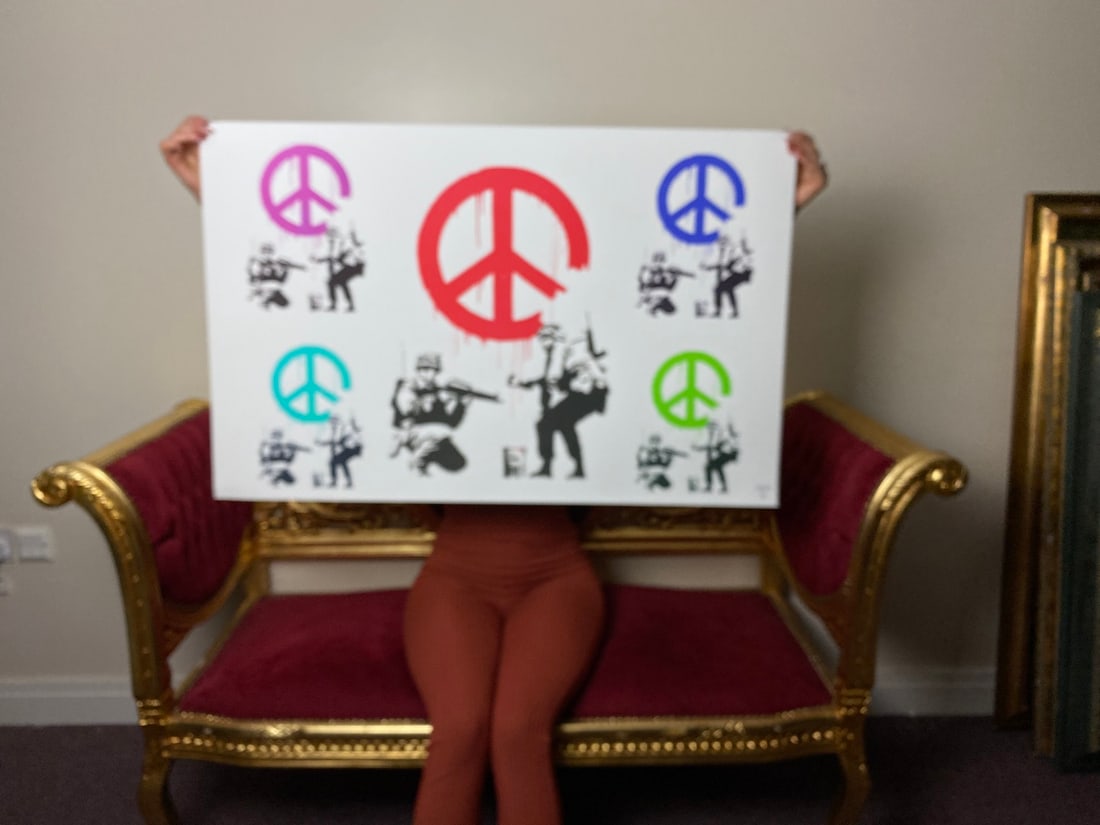 Banksy, In the manner of?, Walled Off Hotel, COA, Original, Limited Edition. Signed. Numbered (1 of 8)