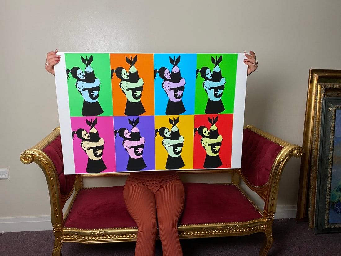 Banksy, In the manner of?, Walled Off Hotel, COA, Original, Limited Edition. Signed. Numbered: Banksy, In the manner of?, Walled Off Hotel, COA, Original, Limited Edition. Signed. Numbered. Direct from the walled of Hotel Art Gallery UK, Limited Edition Prints. Please note al