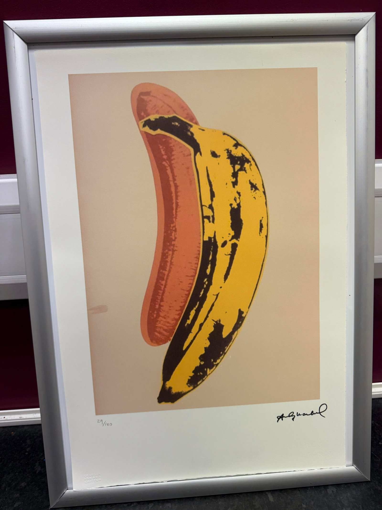 Andy Warhol, Original, Print, Limited addition, Plate signed, Seal, Stamped,: Andy Warhol, Original, Print, Limited addition, Plate signed, Seal, Stamped, Andy Warhol edition Arabic numbering - numbering 100 copies - Approximate dimensions of the sheet 57.3 x 38.4 cm - IN
