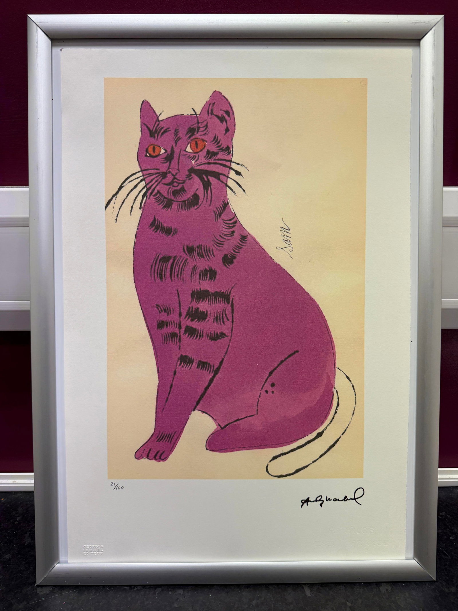 Andy Warhol, Original, Print, Limited addition, Plate signed, Seal, Stamped, (1 of 4)