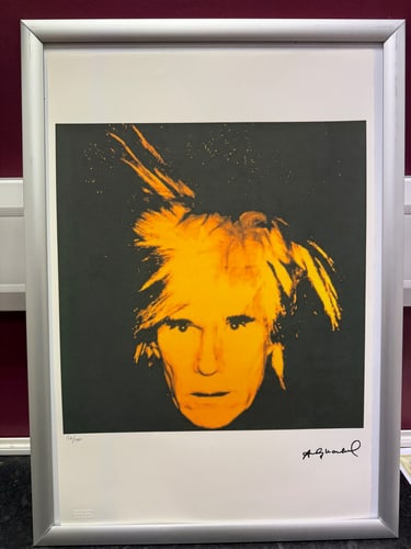 Andy Warhol, Original, Print, Limited addition, Plate signed, Seal, Stamped,: Andy Warhol, Original, Print, Limited addition, Plate signed, Seal, Stamped, Andy Warhol edition Arabic numbering - numbering 100 copies - Approximate dimensions of the sheet 57.3 x 38.4 cm - INTONSO 