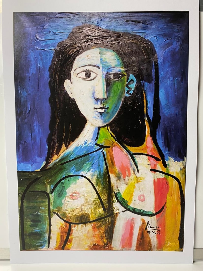 Pablo Picasso, Original Print, Limited Edition, Gallery Seal, Stamped,: Pablo Picasso, Original Print, Limited Edition, Gallery Seal, Stamped, Digital print on paper, Solid Finishing: Classic (300gsm) Limited Edition of 2500 Numbered and Stamped Sizes- 32 x 45cm