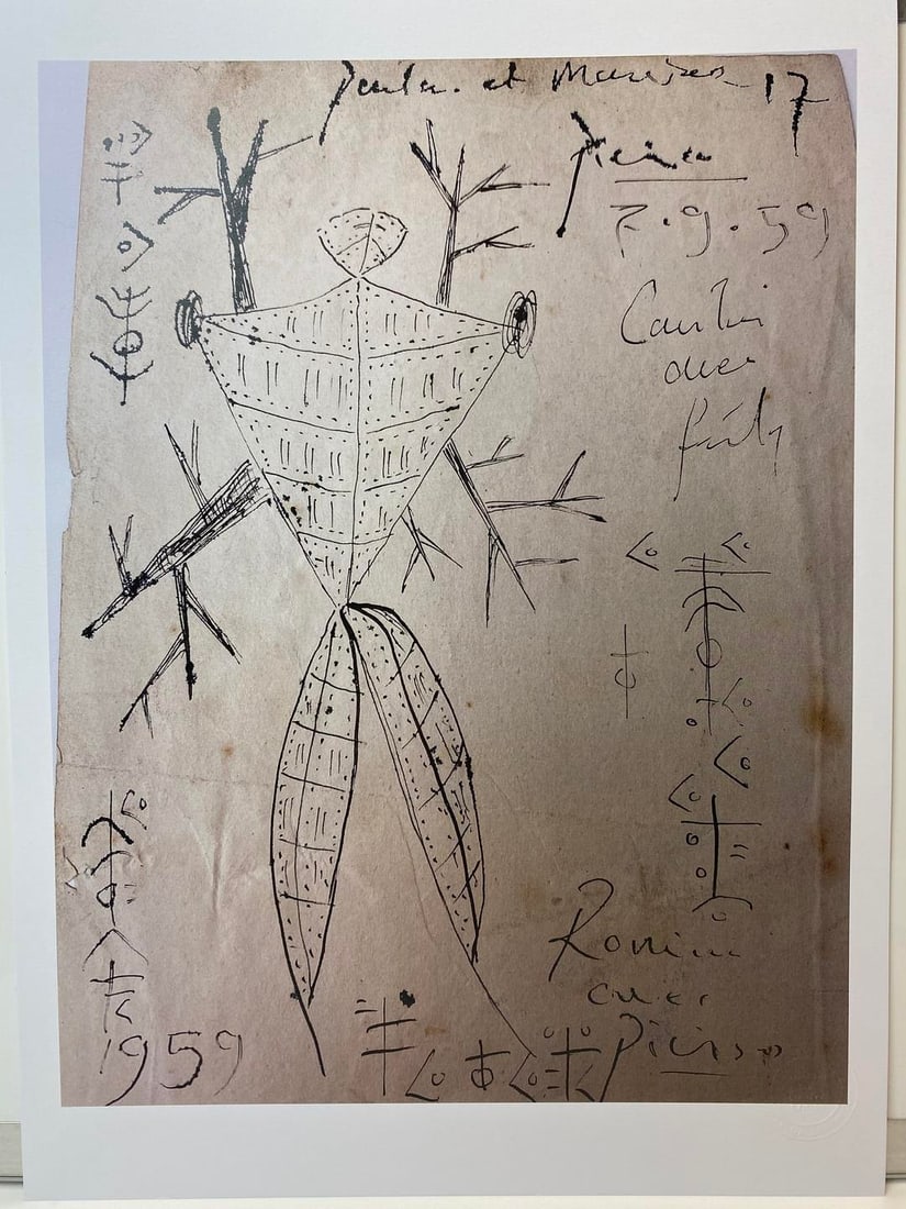 Pablo Picasso, Original Print, Limited Edition, Gallery Seal, Stamped, (1 of 9)