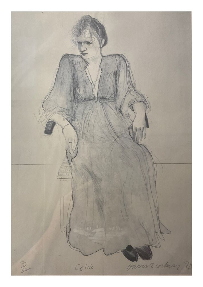 David Hockeny Original Print, Limited Edition, Gallery Seal, Stamped, (1 of 4)