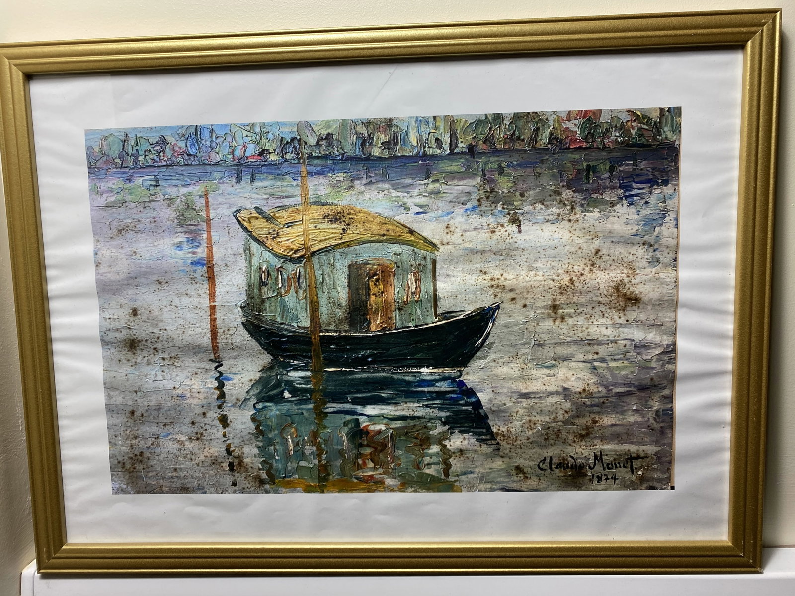 Claude Monet, Original Poster,Gallery99 Limited Edition Plate Signed,: Original Poster Print,Gallery99 Limited Edition Plate Signed, printed on a glossy paper, measurements, 45x32cm with watermark seal and stamp on the back from art gallery99 private collecti