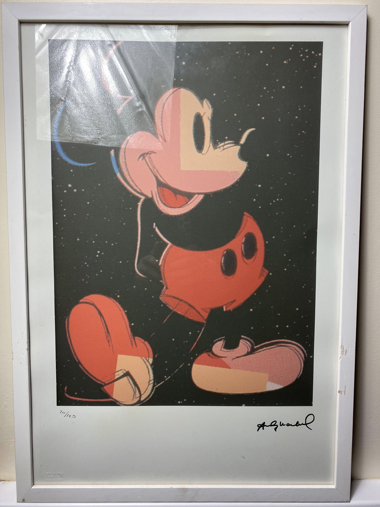 ?ANDY Warhol, Original, Print, Limited addition, Plate signed,?: ANDY Warhol, Original, Print, Limited addition, Plate signed,? Andy Warhol edition Arabic numbering - numbering 100 copies - Approximate dimensions of the sheet 57.3 x 38.4 cm - INTONSO / IRREGULAR SH