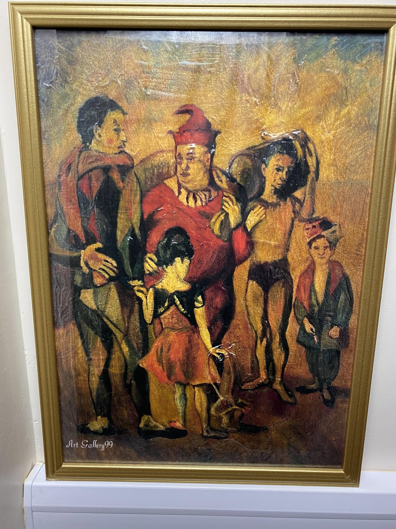 Picasso, Original Poster,Gallery99 Limited Edition,: Picasso, Original Poster,Gallery99 Limited Edition, Picasso, saltimbanques 3, Limited edition poster printed on a glossy paper, measurements, 420 x 594 mm with watermark seal and stamp on the back fro