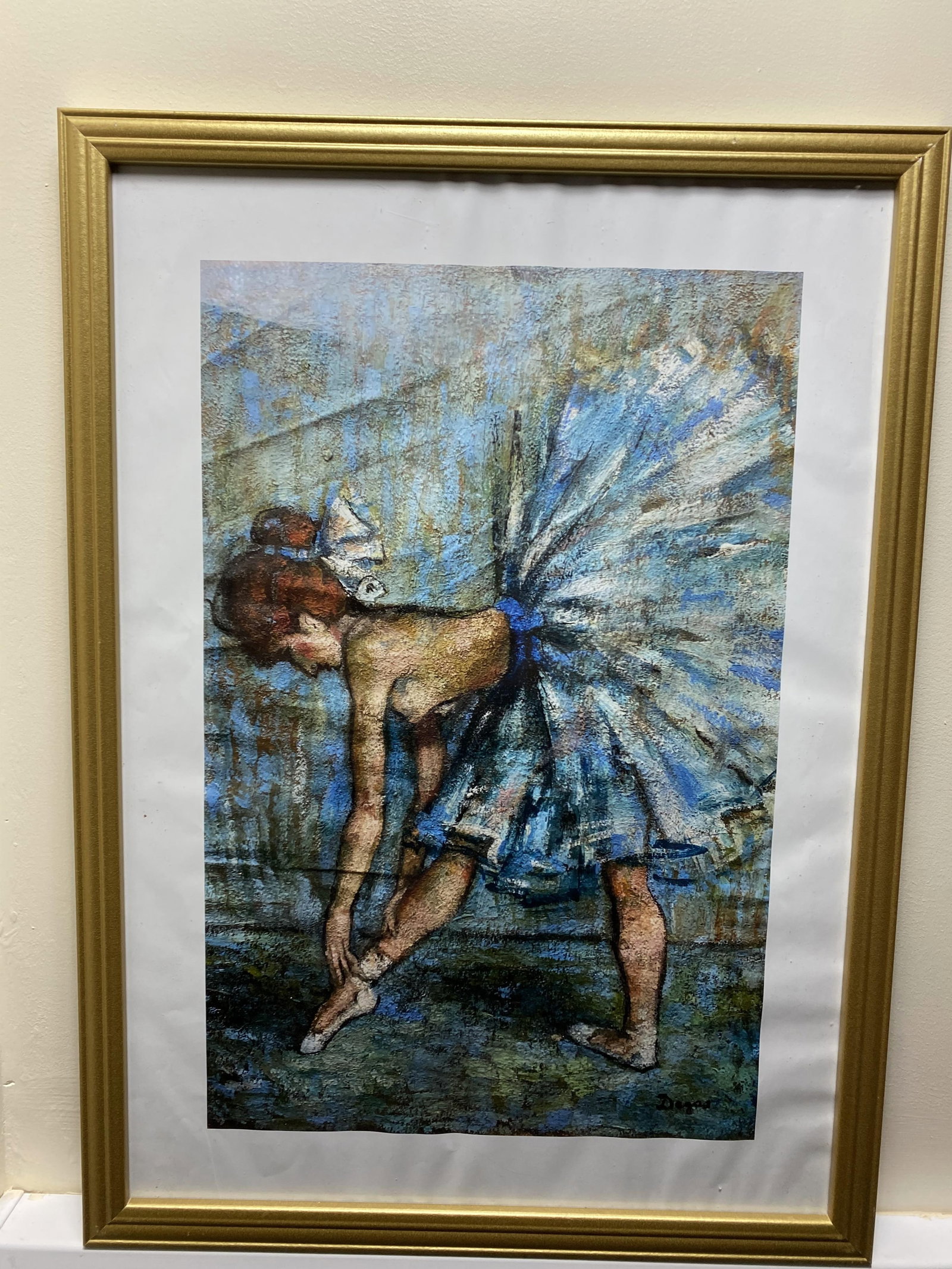 Edgar Degas, (After) Original Poster,Gallery99 Limited Edition Plate Signed,: Limited edition poster printed on a glossy paper, measurements, 45cm x 32cm with watermark seal and stamp on the back from art gallery99 private collection. Please note artwork would be shipped 