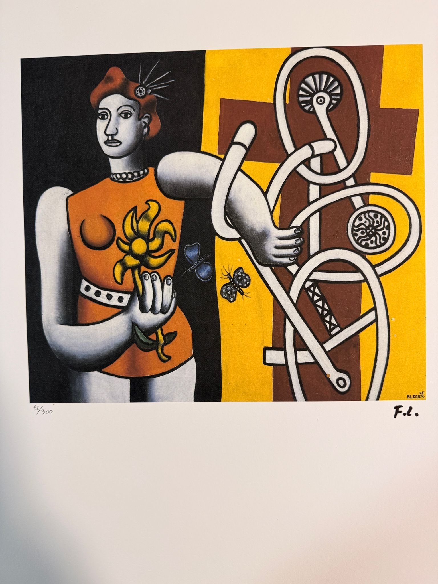 1976 Vintage Print Fernand Leger Big Julie 1945 Fine Art Plate Painting (1 of 5)