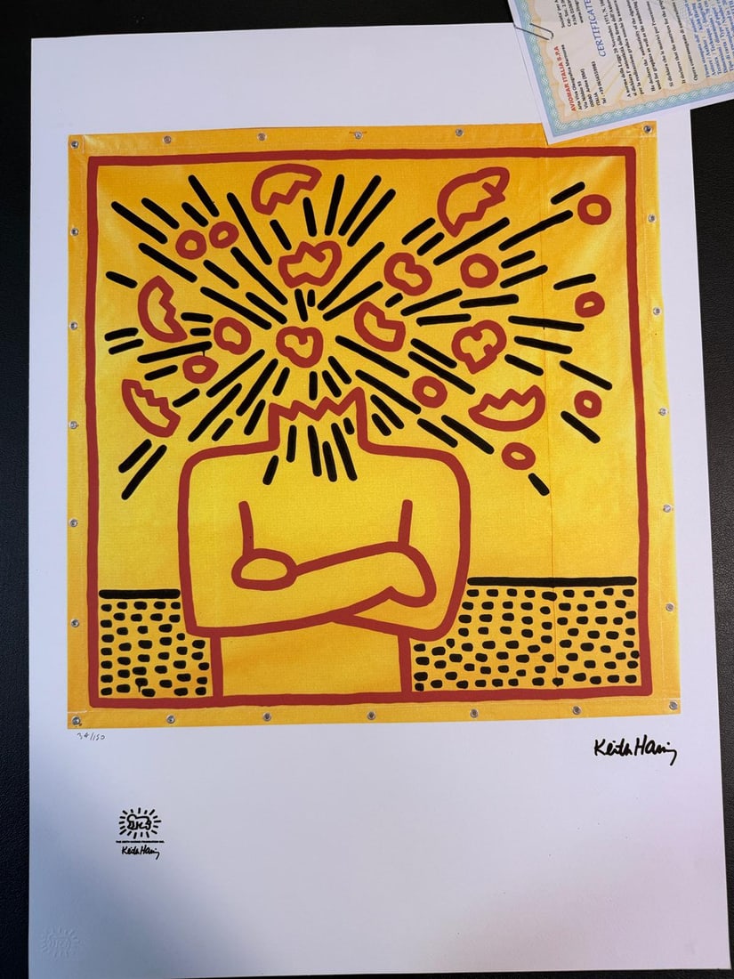 Keith Haring * untitled * signed lithograph * limited # 34/150 (1 of 6)