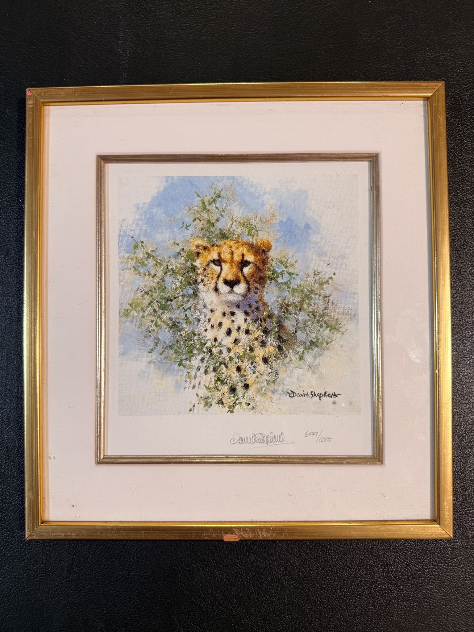 Cheetah - The Cameo Collection Signed Limited Edition Print By David Shepherd (1 of 3)