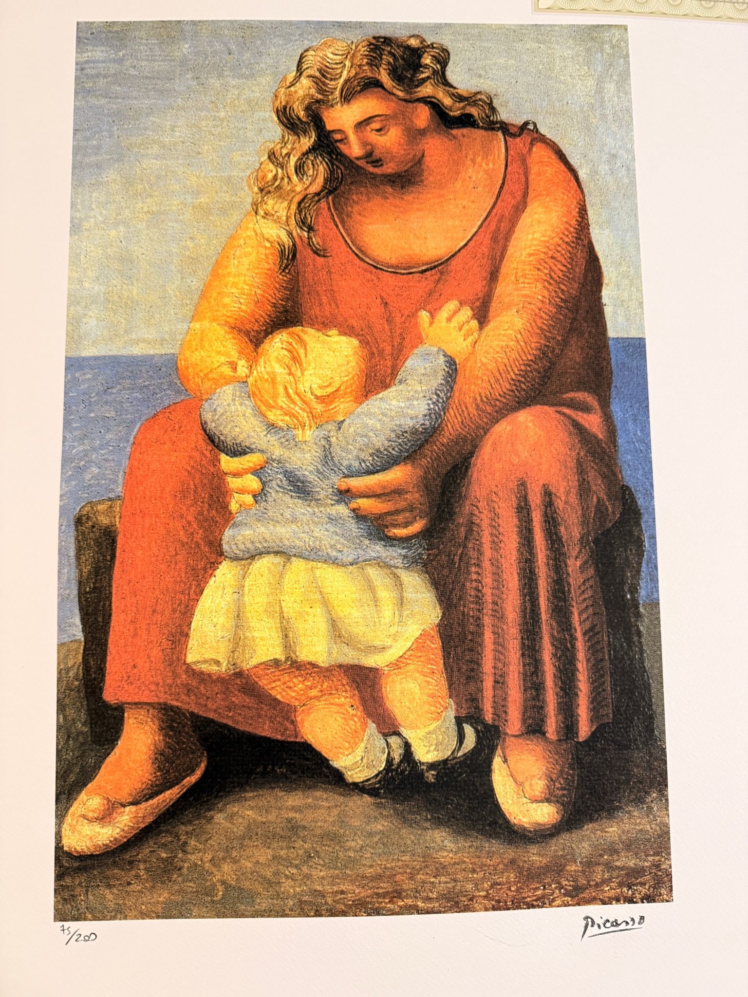 Picasso "Mother and Child" Lithograph - Signed & Certified - Pop Art (1 of 6)