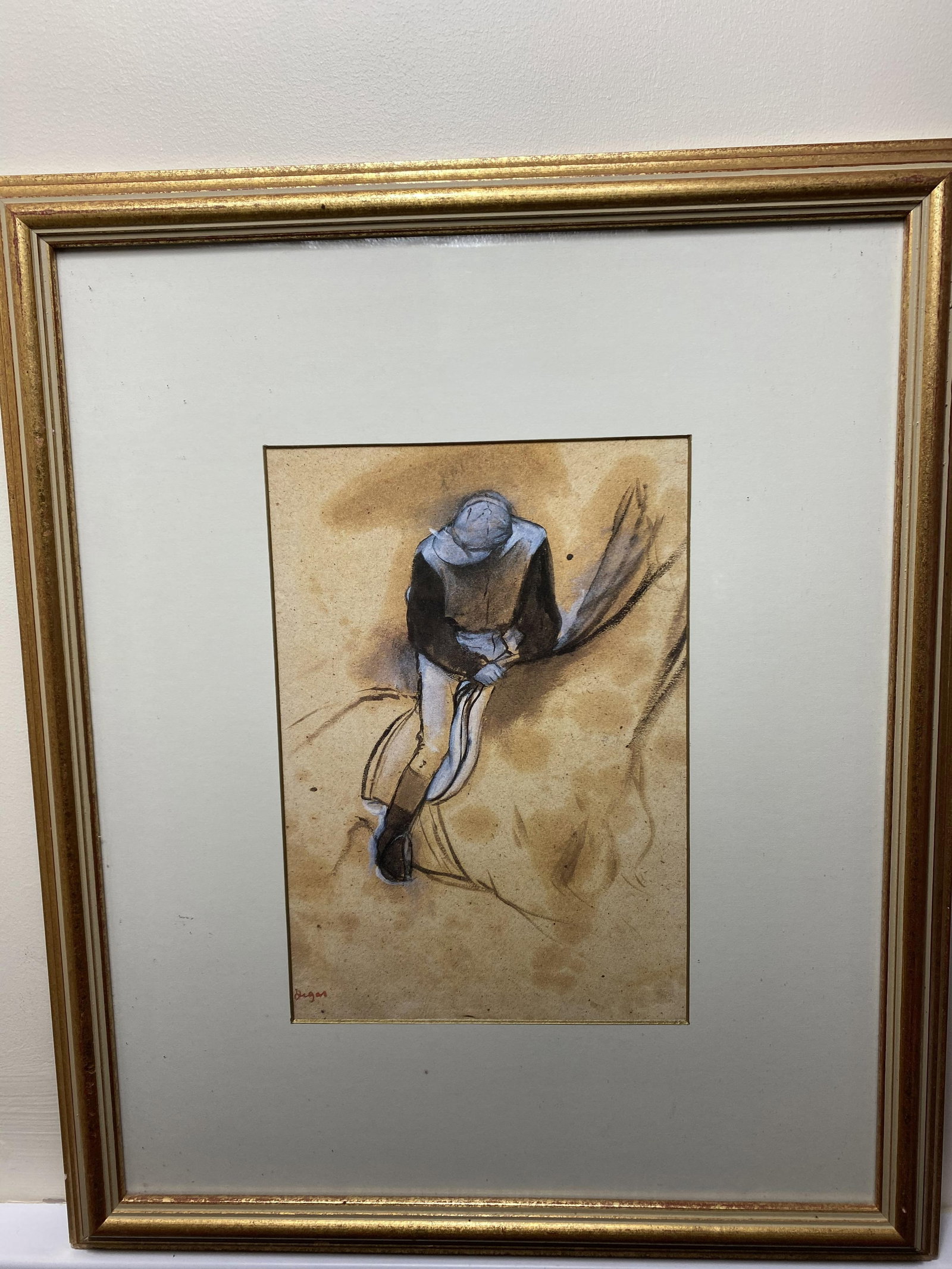 Edgar Degas, A Man On Horses, Lithograph, Original, Printed Signature (1 of 4)