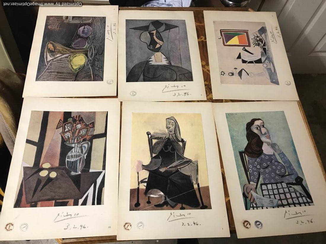 Picasso, Original Print, Hand Signed and Dated - 12