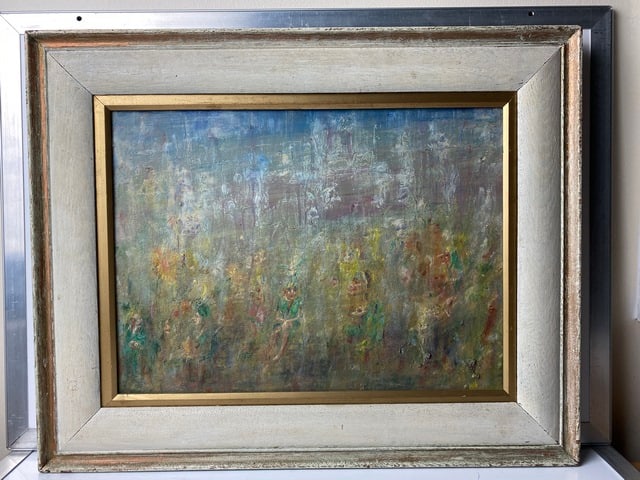 Oil On Canvas Painting. Signed (1 of 8)
